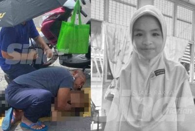 Murid perempuan Tahun Empat, Putri Nur Aishah meninggal dunia selepas sehari digilis lori ketika membonceng motosikal bersama datuknya semasa pulang dari sekolah.