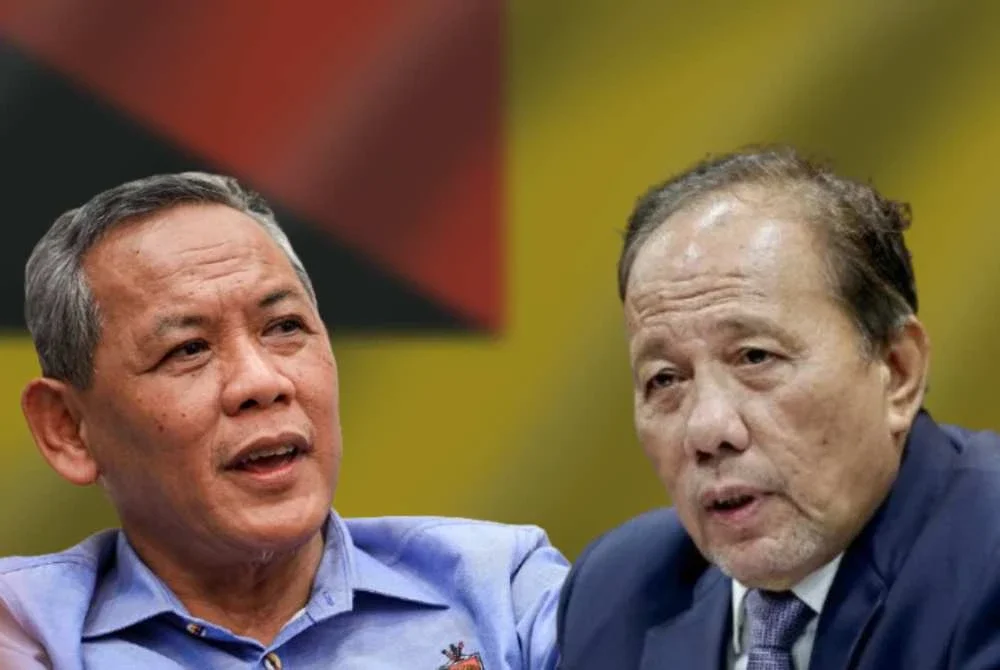 Aminuddin (kiri) mempersoalkan kenyataan Ismail yang mendakwa kemelut adat dan institusi Raja di Negeri Sembilan berpunca daripada pentadbiran kerajaan terdahulu.