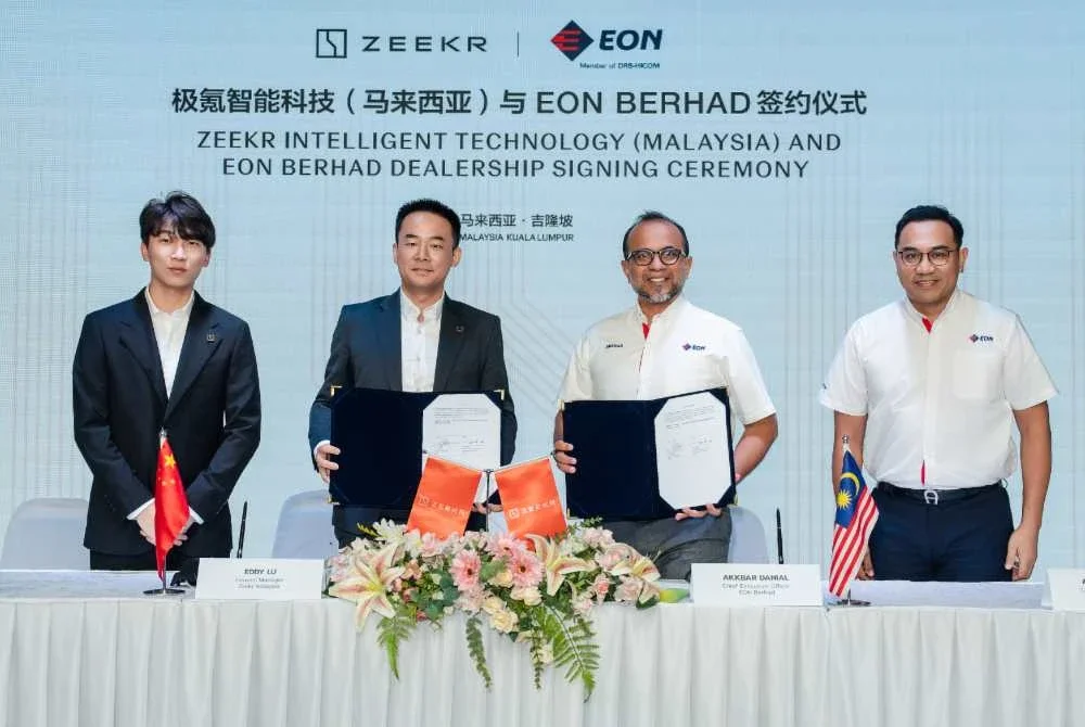 Zeekr Malaysia memeterai Perjanjian Pengedar dengan EON sekali gus menandakan langkah strategik dalam usaha berterusan memperluas rangkaian jualan dan perkhidmatan selepas jualan jenama itu di Malaysia.