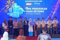 Anugerah Khas Juri Sinar Bestari x PAAB diberikan kepada Sekolah Menengah Kebangsaan Pendidikan Khas Setapak, Kuala Lumpur pada Festival TV PSS Sinar Bestari Peringkat Kebangsaan 2026 di Klang pada Khamis. 