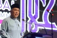 Ahmad Zahid berucap pada Sidang Kemuncak Halal Global (GHaS) 2026 dan MIHAS ke-22 di Pusat Pameran dan Perdagangan Antarabangsa Malaysia (MITEC) di Kuala Lumpur.