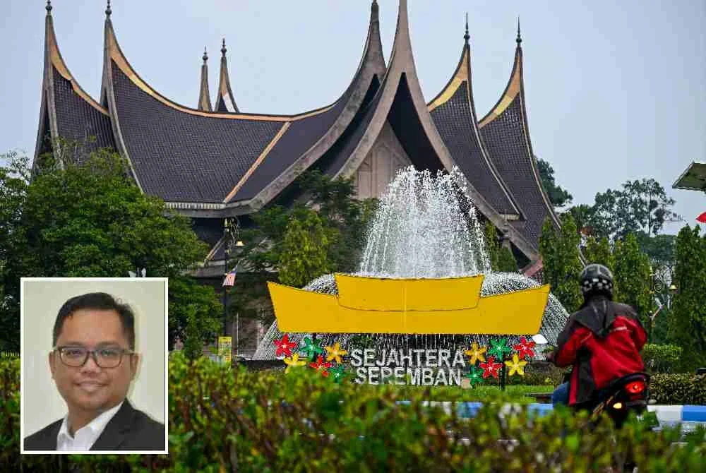 Wisma Negeri menjadi tumpuan ketika persoalan timbul mengenai siapa mempunyai kuasa efektif mengarahkan pentadbiran Negeri Sembilan susulan pertikaian kedudukan Exco dan jentera kerajaan negeri. Gambar kecil: Ikmal Hisham