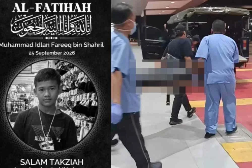 Muhammad Idlan Fareeq ditemukan tidak sedarkan diri di kawasan asrama sebelum disahkan meninggal dunia di HTAN pada Jumaat malam.