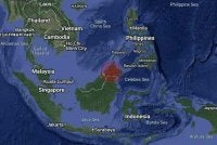 Pusat gempa dikesan pada koordinat 5.1 darjah Utara dan 116.8 darjah Timur.