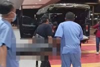 Pelajar berkenaan kemudian dibawa ke Hospital Tuanku Ampuan Najihah (HTAN) sebelum disahkan meninggal dunia. Foto tular