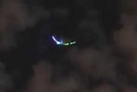 Imej objek misteri yang berjaya dirakam oleh satu individu di Teheran. 