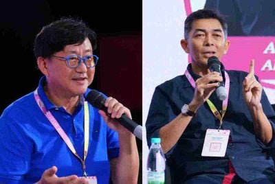 Ahadiat Akashah (kanan) Dr Kenny Kihyung Bae dan menjadi panel pada Konvensyen Penulisan Novel sempena Festival Novel Malaysia yang berlangsung di Kompleks Karangkraf bermula 23 hingga 27 September 2026.