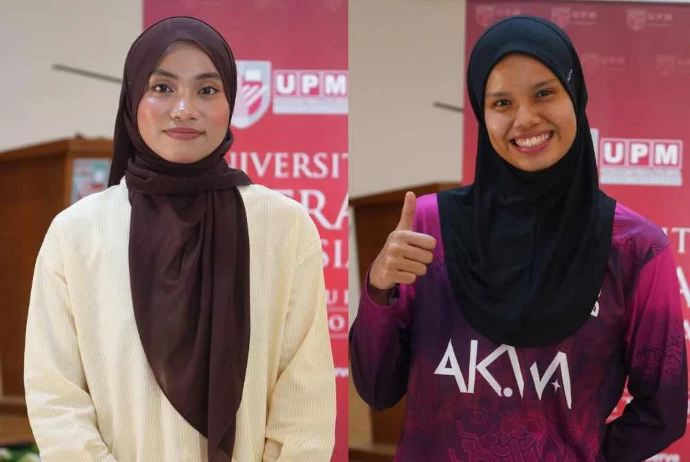 Alia Batrisya (kiri) dan Siti Nur Hidayatul Akhma