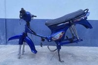 Rangka motosikal yang ditemui susulan tangkapan lima lelaki di Bachok. Foto PDRM