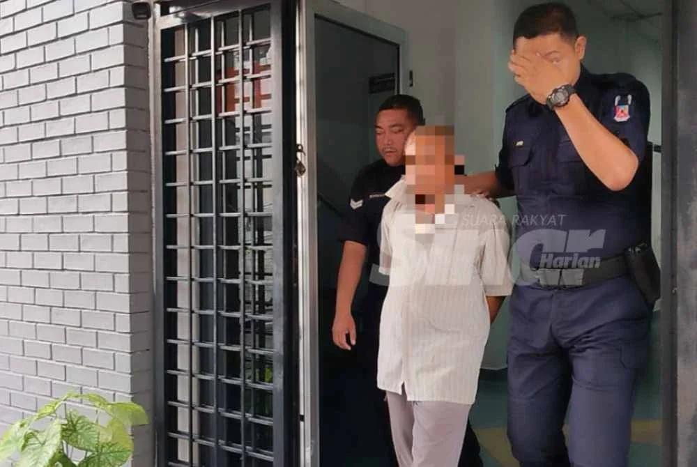 Lelaki berusia 44 tahun ketika dibawa ke Mahkamah Majistret Taiping pada Khamis.