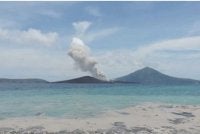 Siri letusan pada awal September menyebabkan keluasan Anak Krakatau bertambah semula.