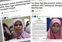 Kenyataan media yang dikeluarkan Jakim dan laporan Sinar Harian susulan dakwaan mengaitkan Marhamah dengan ajaran New Age Movement.