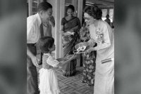 Dr Hasmah hadir majlis meraikan kanak-kanak cacat di Kuala Lumpur pada 31 Mei 1981. Gambar fail Bernama
