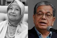 Johan (kanan) Allahyarham Tun Dr Hasmah sebagai sumber kekuatan dan ketabahan kepada suaminya, Tun Dr Mahathir.