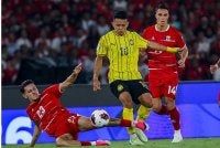 Harimau Malaya seri tanpa jaringan menentang Indonesia. Foto Malaysia NT