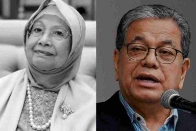 Johan (kanan) Allahyarham Tun Dr Hasmah sebagai sumber kekuatan dan ketabahan kepada suaminya, Tun Dr Mahathir.