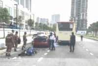 Polis menahan pemandu bas untuk membantu siasatan kes kemalangan pada Isnin.