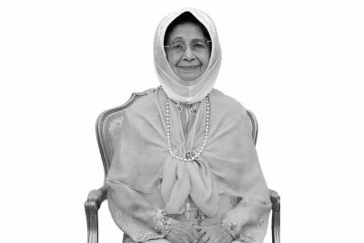 Dr Hasmah menghembuskan nafas terakhir pada usia 100 tahun di Institut Jantung Negara, pagi Isnin. Foto Bernama