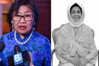 Rafidah Aziz dan Allahyarham Tun Dr Hasmah