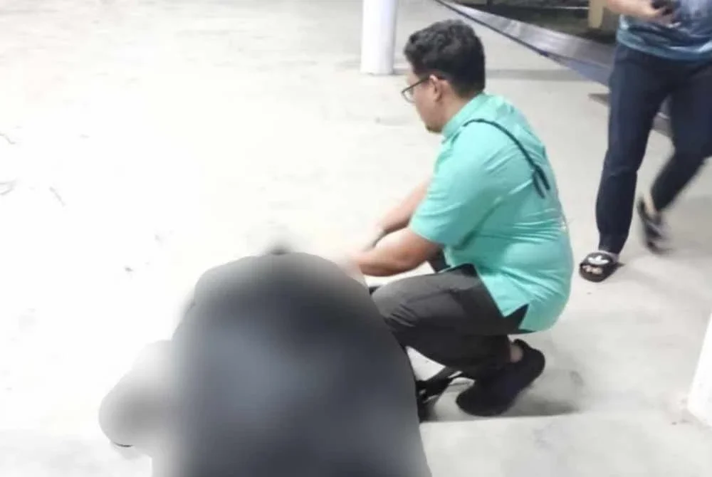 Mayat mangsa dibawa ke Jabatan Perubatan Forensik, Hospital Taiping bagi proses pengecaman rasmi. 