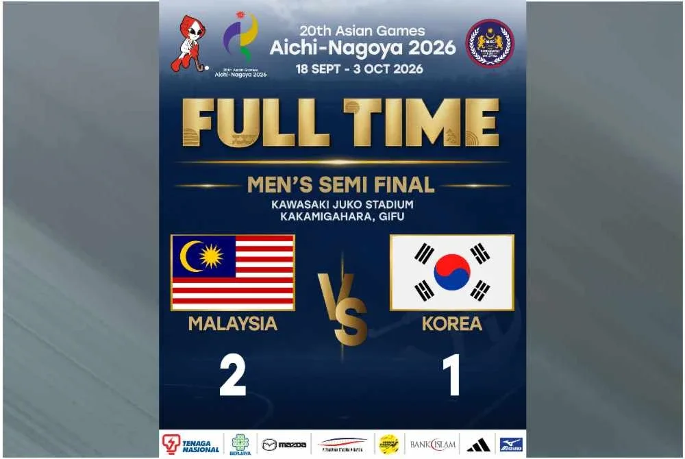 Malaysia akan menentang India dalam aksi final hoki lelaki Sukan Asia Aichi-Nagoya pada Sabtu. - FOTO: FB MHC.