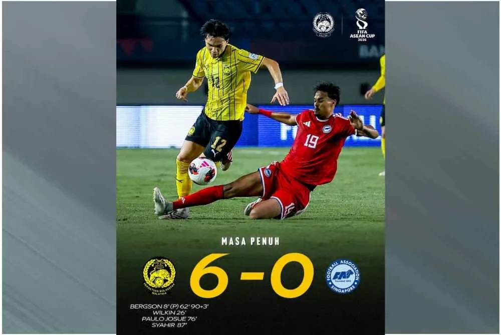Keputusan itu menyaksikan Malaysia sekadar muncul naib juara dan bakal beraksi dalam perlawanan penentuan tempat ketiga pada pada Isnin. - FOTO: FAM 