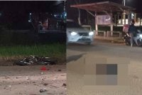 Mangsa, Putera Awal Darwish Mohd Zulhafiz,15, yang menunggang motosikal jenis Suzuki disahkan meninggal dunia di tempat kejadian akibat cedera parah di kepala.