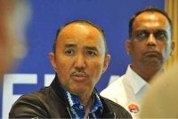 Mohd Jafni pada sidang akhbar di Mesyuarat Taskforce Banjir Kilat di Menara Majlis Bandaraya Johor Bahru pada Khamis.