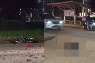 Mangsa, Putera Awal Darwish Mohd Zulhafiz,15, yang menunggang motosikal jenis Suzuki disahkan meninggal dunia di tempat kejadian akibat cedera parah di kepala.