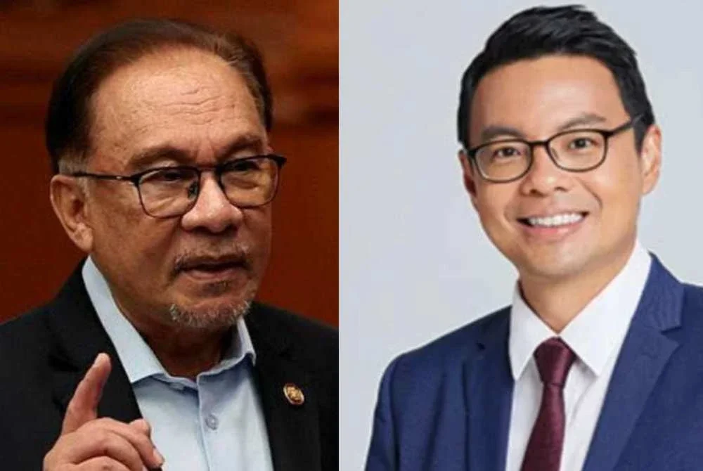Anwar (kiri) menjelaskan, Chean Chung telah lama tidak menghadiri mesyuarat atau kongres parti itu.