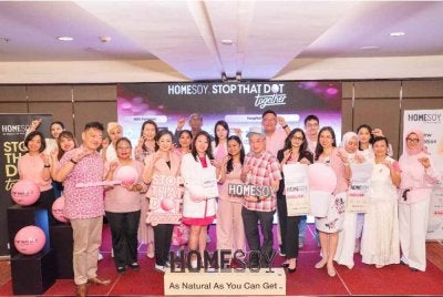 HOMESOY bersama rakan kerjasamanya berganding bahu memperjuangkan kepentingan pengesanan awal kanser payudara menerusi kempen Stop That Dot Together.