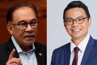 Anwar (kiri) menjelaskan, Chean Chung telah lama tidak menghadiri mesyuarat atau kongres parti itu.