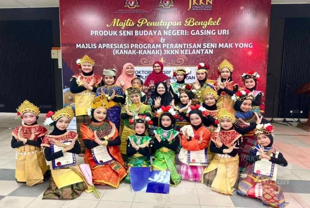 Para pelapis cilik makyung yang akan mempersembahkan seni tradisional itu di acara-acara negeri. FOTO: SINAR HARIAN / ADILA SHARINNI WAHID