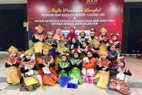 Para pelapis cilik makyung yang akan mempersembahkan seni tradisional itu di acara-acara negeri. FOTO: SINAR HARIAN / ADILA SHARINNI WAHID
