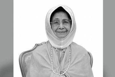 Allahyarham Tun Dr Hasmah. Foto: Bernama
