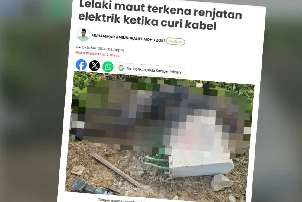 Laporan Sinar Harian pada Ahad. 
