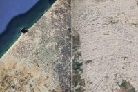 Imej satelit mendedahkan kemusnahan Gaza. Foto: Agensi