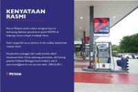 Petron Malaysia mengeluarkan kenyataan rasmi pada Isnin.