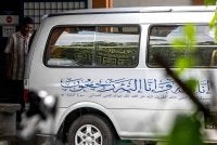 Jenazah Allahyarham selamat dikebumikan di Tanah Perkuburan Islam Mukim Pulau Panjang, Pengkalan Chepa, Kota Bharu pada Isnin. - FOTO: Bernama