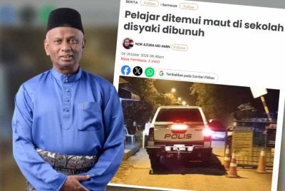 Laporan Sinar Harian dan Zainol Abidin Mohamad (kiri)