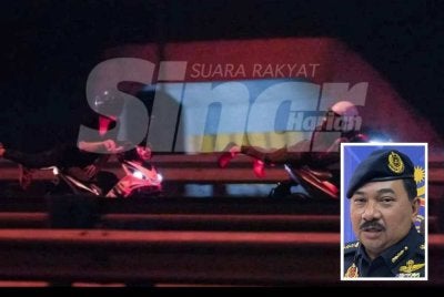 Mereka terlibat kegiatan merempit di jalanan boleh dikenakan hukuman penjara. Gambar kecil: Muhammad Kifli