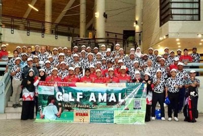 SERAMAI 112 peserta dalam kalangan komuniti setempat menyertai Pertandingan Golf Amal Masjid BTHO kali ke-2/2026 di Impian Golf & Country Club baru-baru ini. 