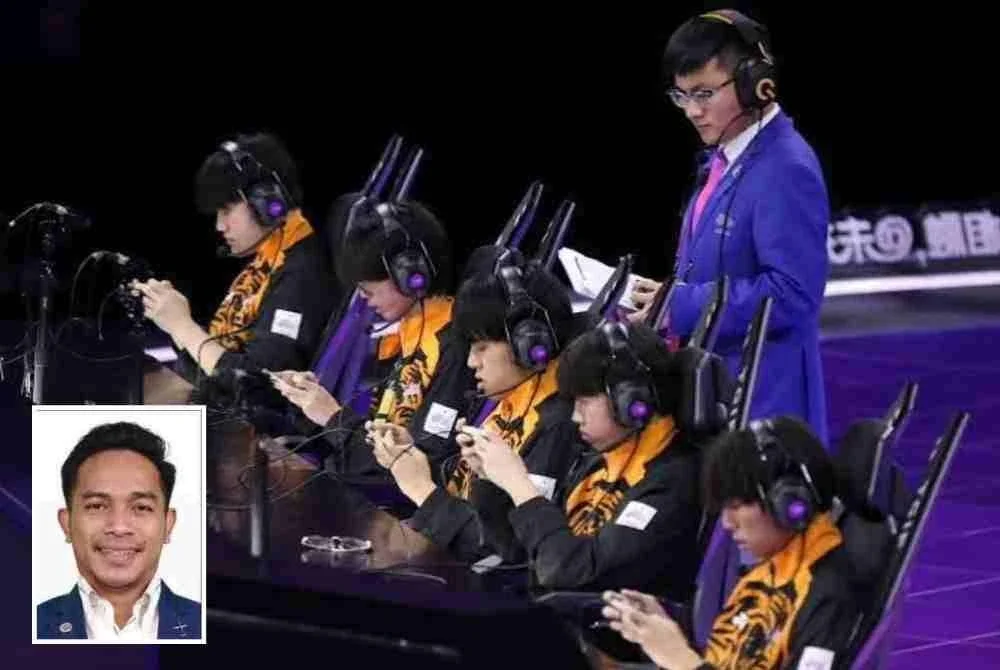 Muhammad Naim Al Amin (gambar kecil) berharap kerajaan melihat e-Sukan bukan semata-mata sebagai pertandingan atau hiburan, tetapi sebagai satu ekosistem ekonomi digital yang mempunyai rantaian kerjaya yang luas.