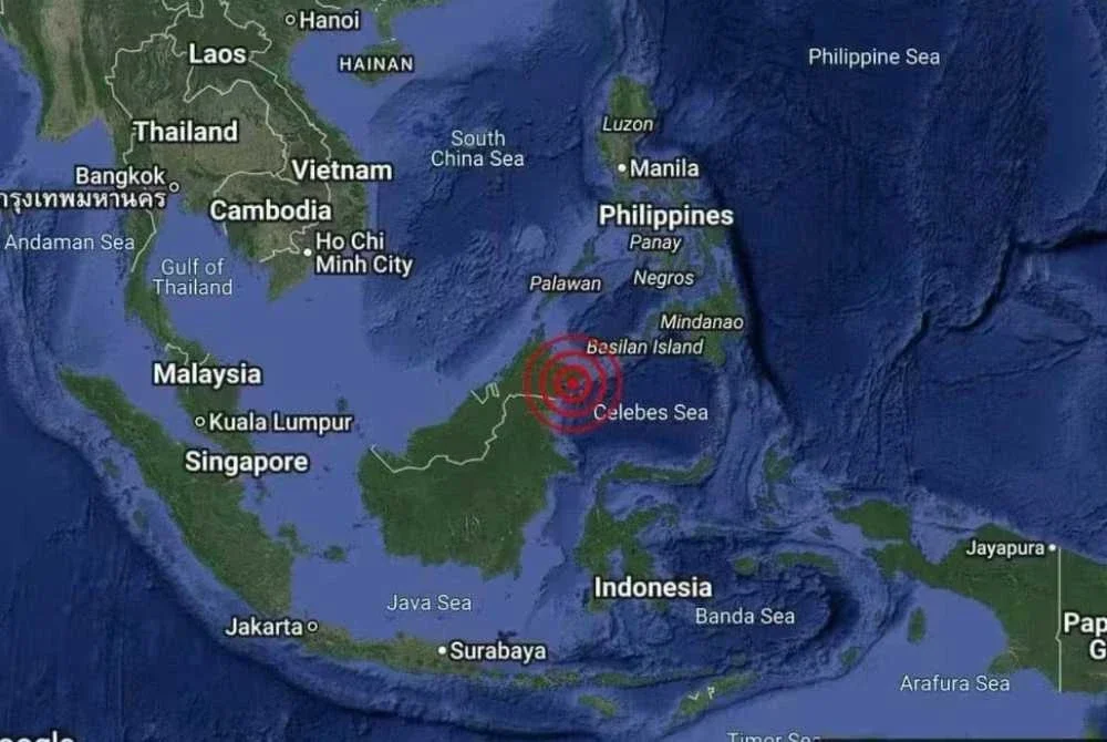 Gempa bumi sederhana bermagnitud 5.0 dilaporkan berlaku di perairan Sandakan, pada jam 9.11 malam Selasa.