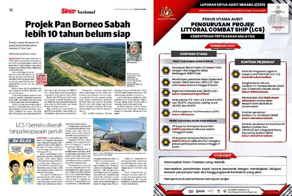 Laporan Sinar Harian pada Selasa.