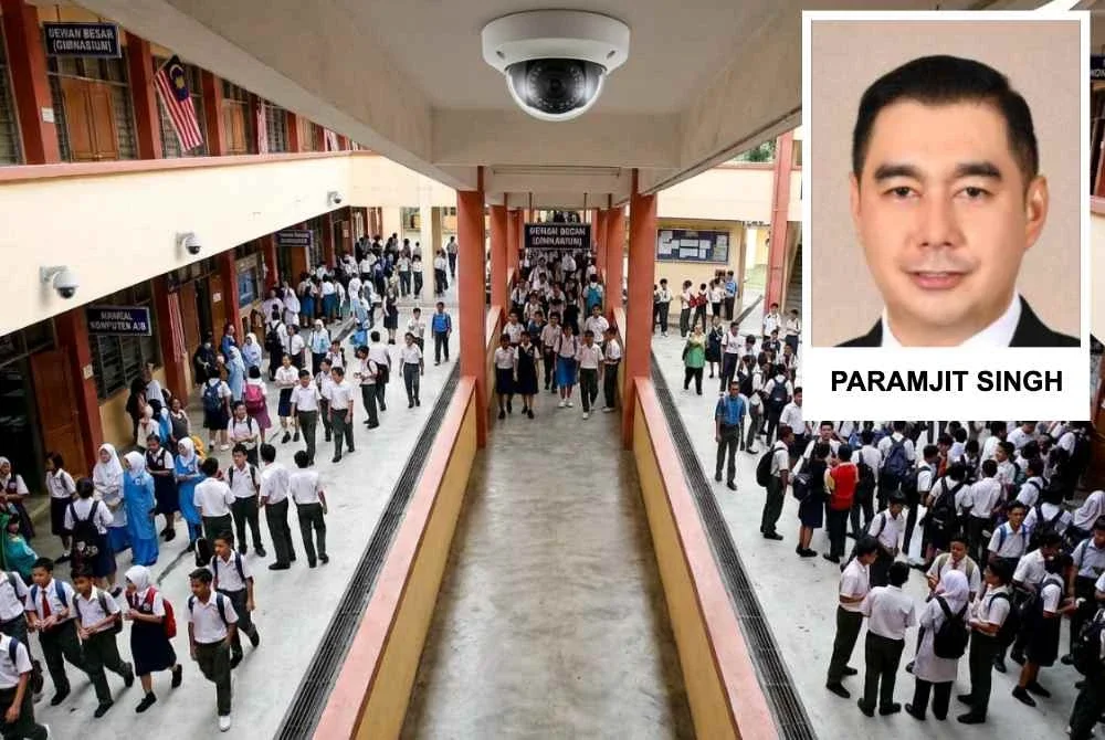 Pemasangan CCTV serta audit keselamatan merupakan langkah penting untuk melindungi warga sekolah. - Imej janaan AI