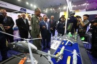 Saarani meninjau ruang pameran yang disediakan sempena Konvensyen Inovasi Peringkat Negeri Perak Tahun 2026 di Stadium Indera Mulia di Ipoh pada Rabu.