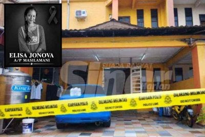 M Elisa Jonova, 19, ditemukan maut disyaki dibunuh di sebuah bilik sewa.