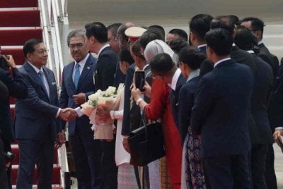 Presiden Myanmar, Min Aung Hlaing tiba di Malaysia pada Rabu untuk lawatan rasmi dua hari. Foto Bernama 