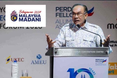 Anwar ketika berucap pada Majlis Perasmian Penutup Forum Ekonomi Belia 2026 di Pusat Konvensyen Kuala Lumpur hari ini. - Foto: Bernama